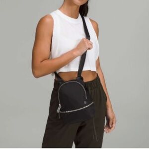 Lululemon City Adventurer Backpack Mini Black Nylon Convertible Crossbody
